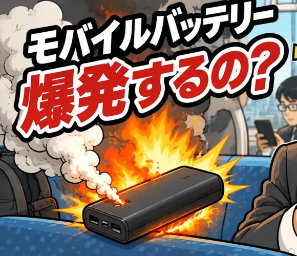 モバイルバッテリー発火原因と安全管理